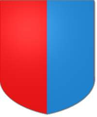 per pale - a shield divided diagonally